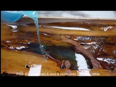 5 سانتی متر بسیار کم لزگی ریخته عمیق رزین اپوکسی جدول رودخانه زمان کار طولانی