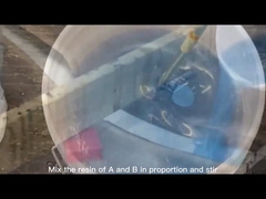 برش کریستال شفاف میز بالا رزین اپوکسی سخت کننده 2 بخش مقاومت به ضربه