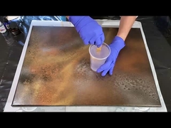 رزین ریخته ای برای پوشش چوب و میز های بتنی