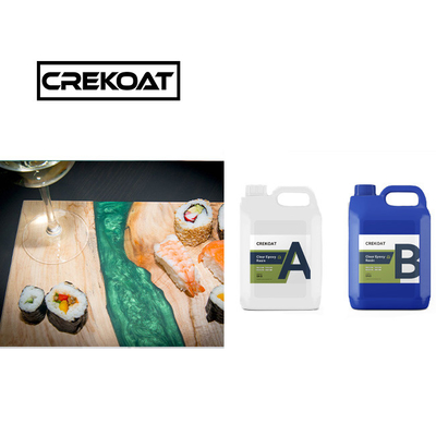 VOC Free Clear Epoxy Resin Table Top Low Odor Live Edge رزین اپوکسی پاک کننده بلند مدت