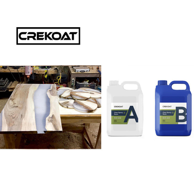 VOC Free Clear Epoxy Resin Table Top Low Odor Live Edge رزین اپوکسی پاک کننده بلند مدت