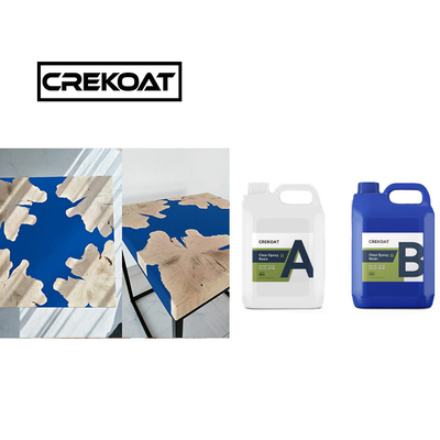 VOC Free Clear Epoxy Resin Table Top Low Odor Live Edge رزین اپوکسی پاک کننده بلند مدت