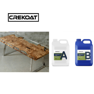 VOC Free Clear Epoxy Resin Table Top Low Odor Live Edge رزین اپوکسی پاک کننده بلند مدت