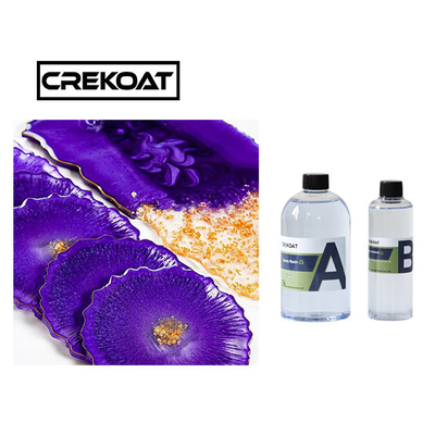 صنعت گچ ریخته گری کریستال شفاف Epoxy Art رزین مقاومت در برابر خراش
