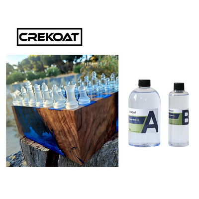صنعت گچ ریخته گری کریستال شفاف Epoxy Art رزین مقاومت در برابر خراش