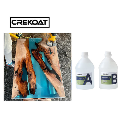 1.5 گالن کیت اپوکسی ریز casting رزین Voc آزاد کریستال شفاف اپوکسی