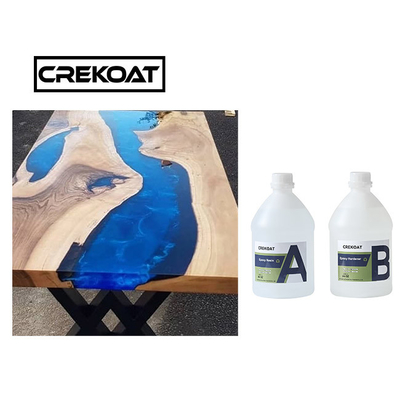 1.5 گالن کیت اپوکسی ریز casting رزین Voc آزاد کریستال شفاف اپوکسی