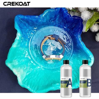چسب اپوکسی شفاف رزین ریخته گری مایع متنوع برای پروژه های چند لایه ای