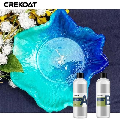 میز های رودخانه ای رزین اپوکسی شفاف برای چوب میز های چوبی میله های هنر