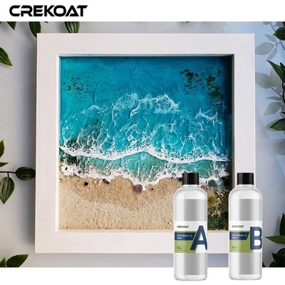 چسب اپوکسی شفاف رزین ریخته گری مایع متنوع برای پروژه های چند لایه ای